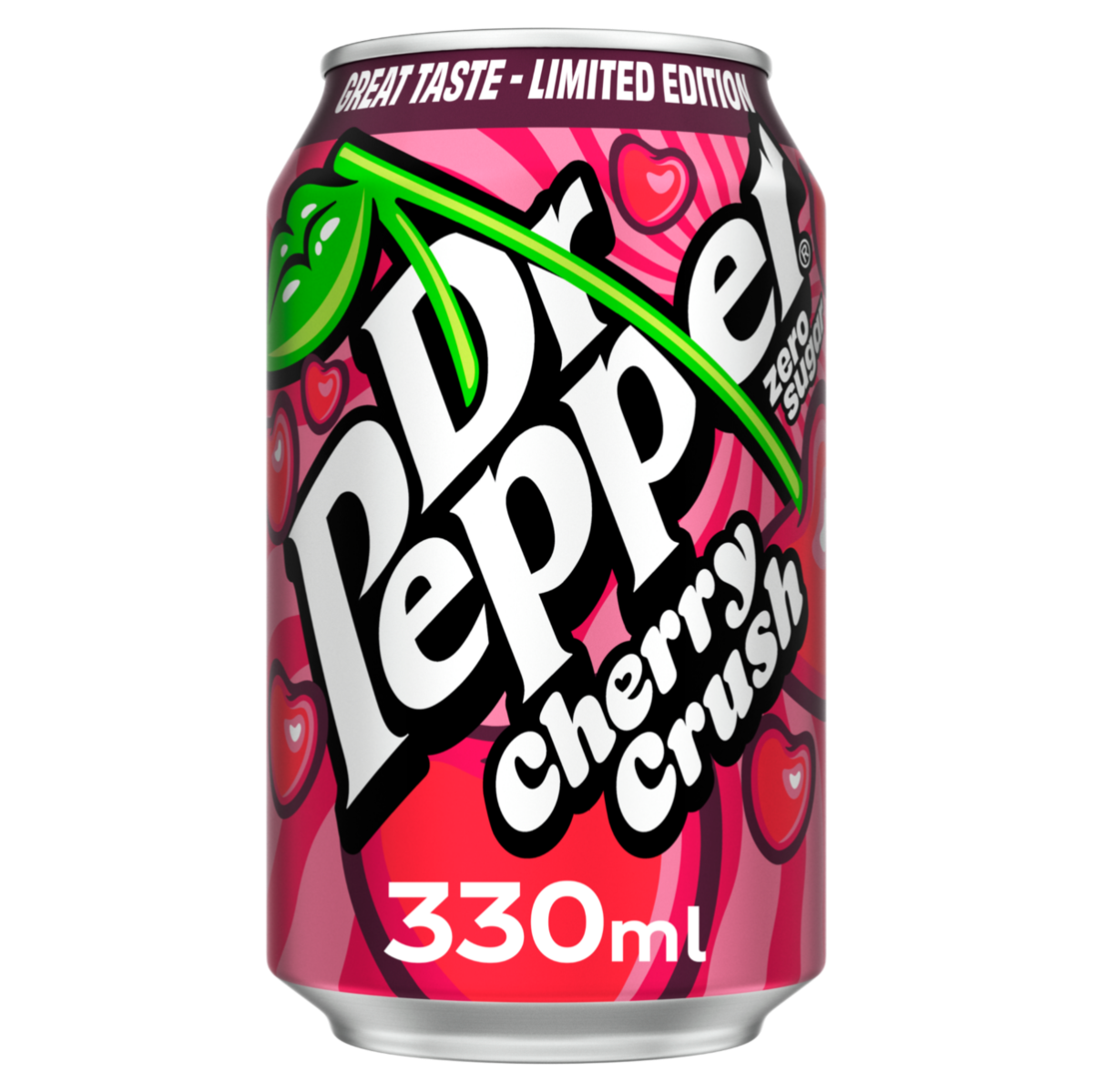 Dr Pepper Cherry Crush Zero Sugar 24 X 0 33 Liter Cans UK Five 