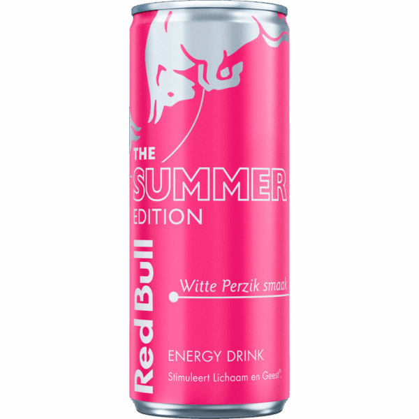 Red Bull Energy Summer Edition (12 x 0,25 liter blikken NL) Witte Perzik