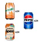 The Cola-Orange Pack (Pepsi, Mirinda, Krombacher Spezi 72 x 0,33 Liter blik) Kopen