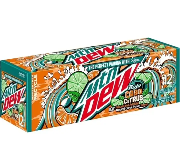 Mountain Dew USA Baja Cabo Citrus (12 x 0,355 Liter Dosen)