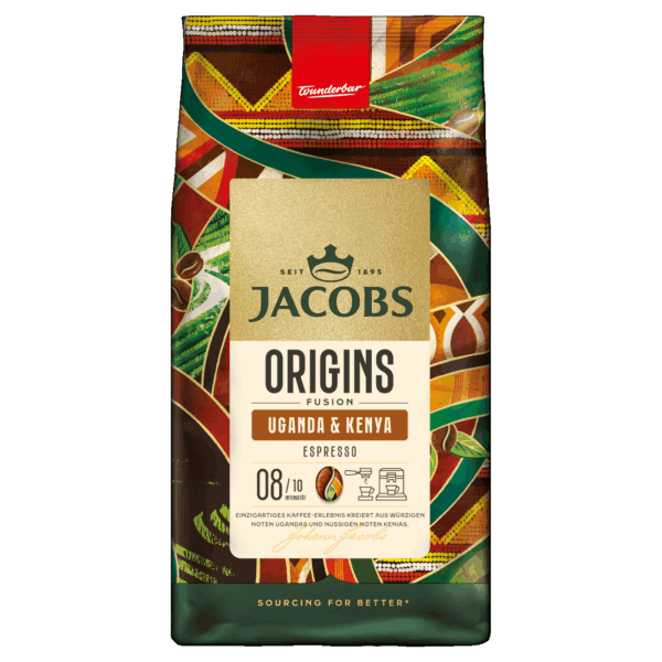Jacobs Origins Uganda & Kenya koffiebonen (4 x 1 Kilo)