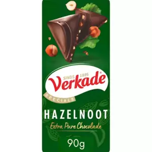 Verkade Extra Dark Hazelnut Chocolate (12 x 90g)