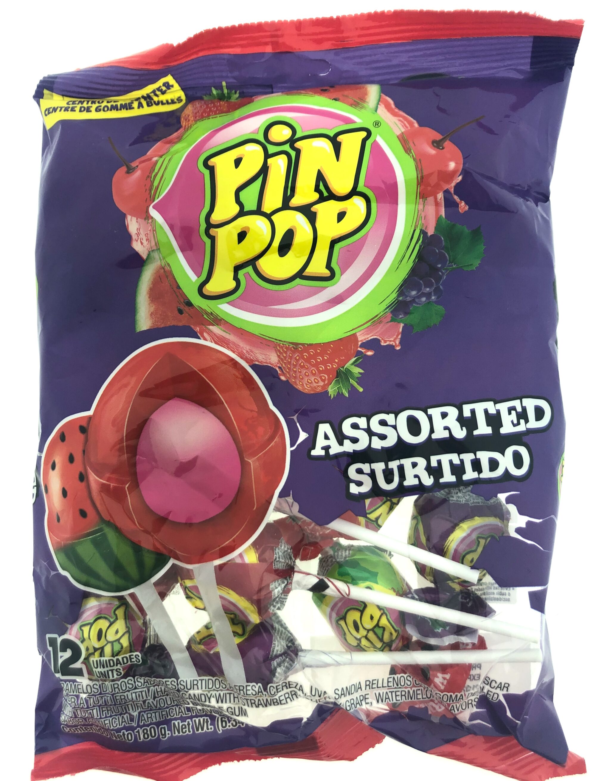 Pin Pop Assorted Lolly (16 x 180g)