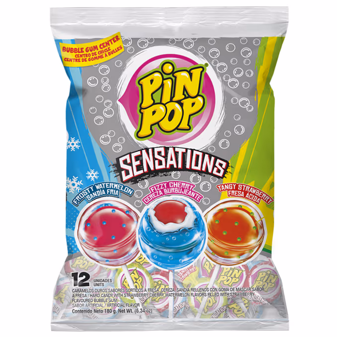 Pin Pop Sensations Lolly (16 x 180g)