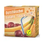 Durstlöscher Banane-Sauerkirsche (12 x 0,5 Liter drinkpakjes) Banaan-Kers Kopen