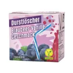 Durstlöscher Blaubeer-Vanille (12 x 0,5 Liter drinkpakjes) Blauwe Bes-Vanille Kopen