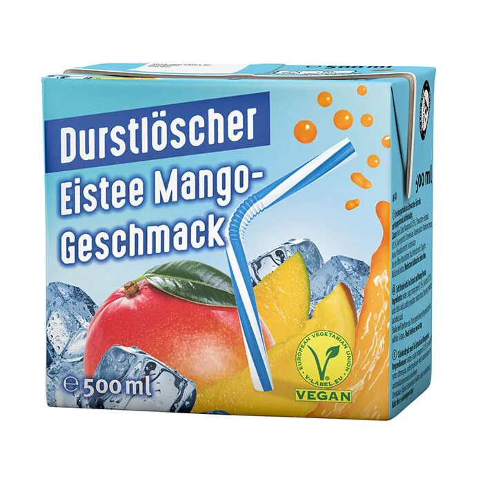 Durstlöscher Eistee Mango (12 x 0,5 Liter drinkpakjes) IJsthee