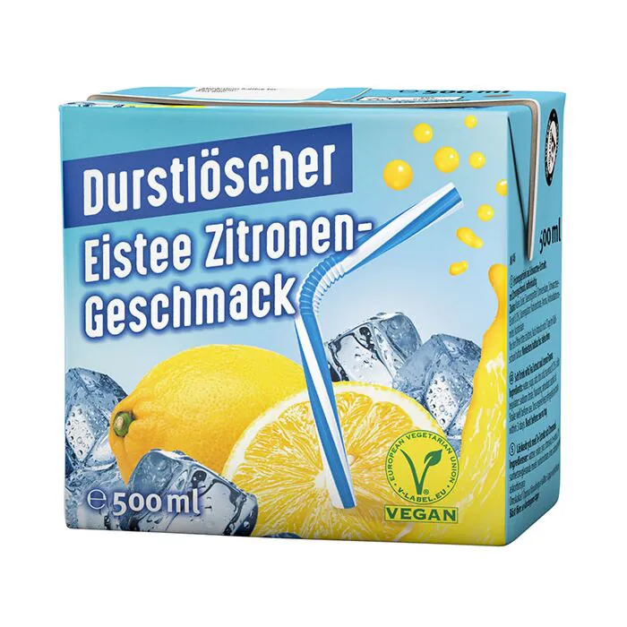 Durstlöscher Eistee Zitronen (12 x 0,5 Liter drinkpakjes) IJsthee Citroen