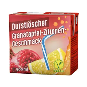 Durstlöscher Granatapfel-Zitrone (12 x 0,5 Liter drinkpakjes) Granaatappel-Citroen
