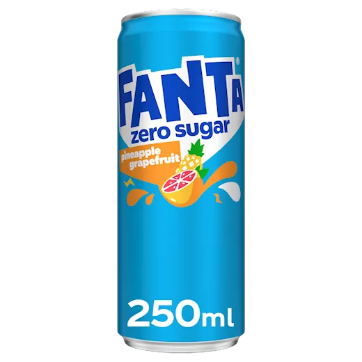 Fanta Pineapple Grapefruit Zero (12 x 0,25 Liter blik NL)
