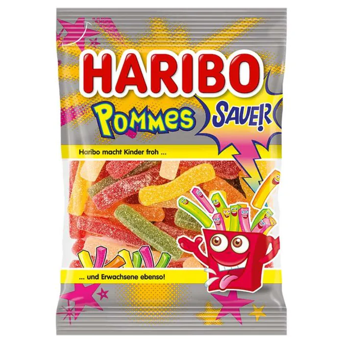 Haribo Pommes Sauer (24 x 100g bag)