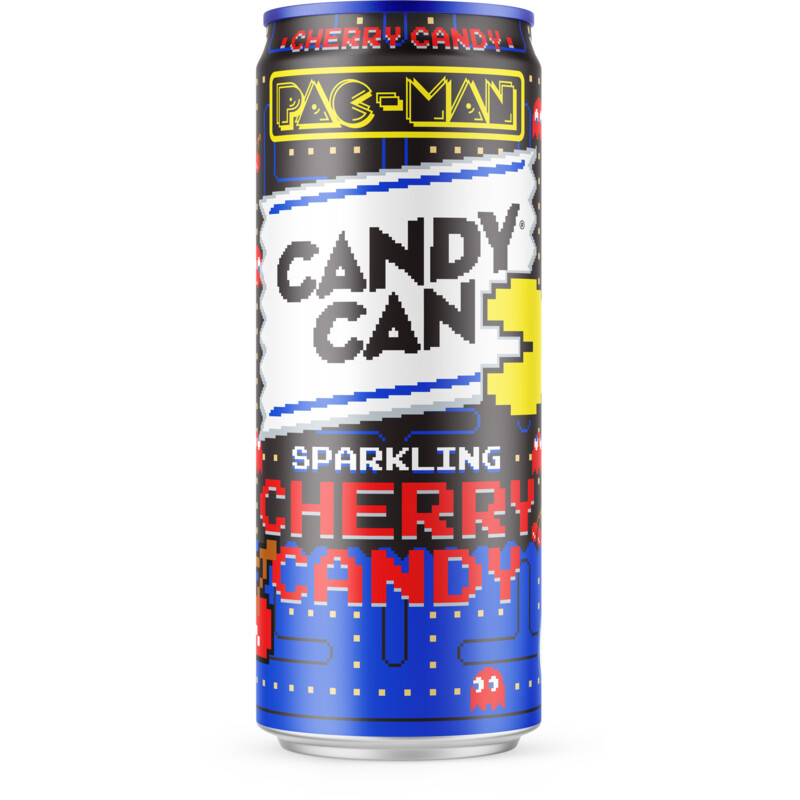 Candy Can Pac-Man Cherry Candy (12 x 0,33 Liter blik NL)