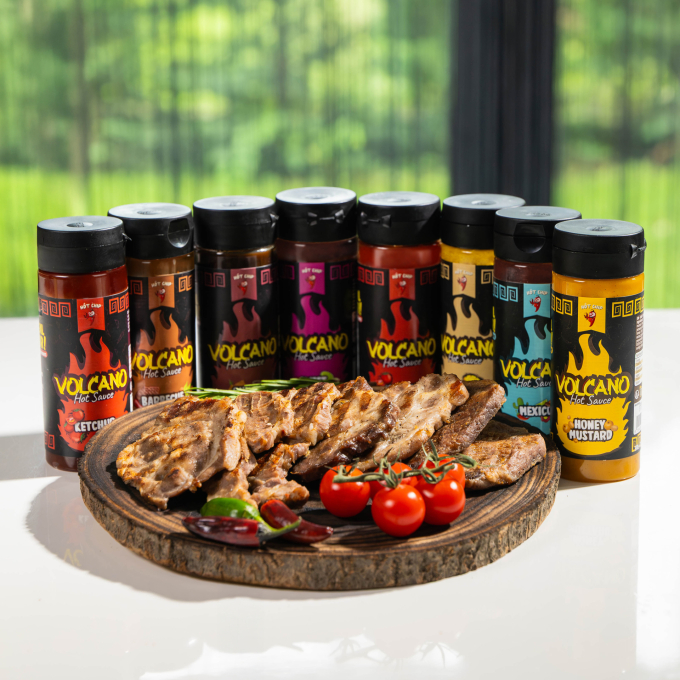 Hot Chip Volcano Hot Sauce Tasting Box (8 x 270ml)