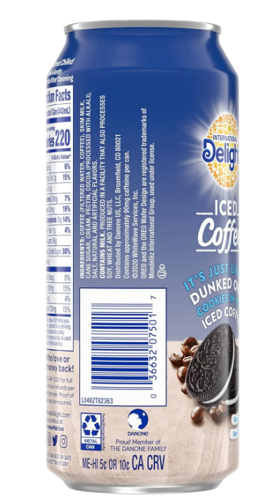 International Delight Oreo Iced Coffee (12 x 0,443 Liter Dosen)