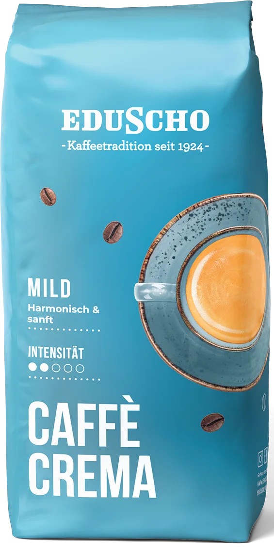 Eduscho Caffè Crema Mild koffiebonen (8 x 1 kilo)