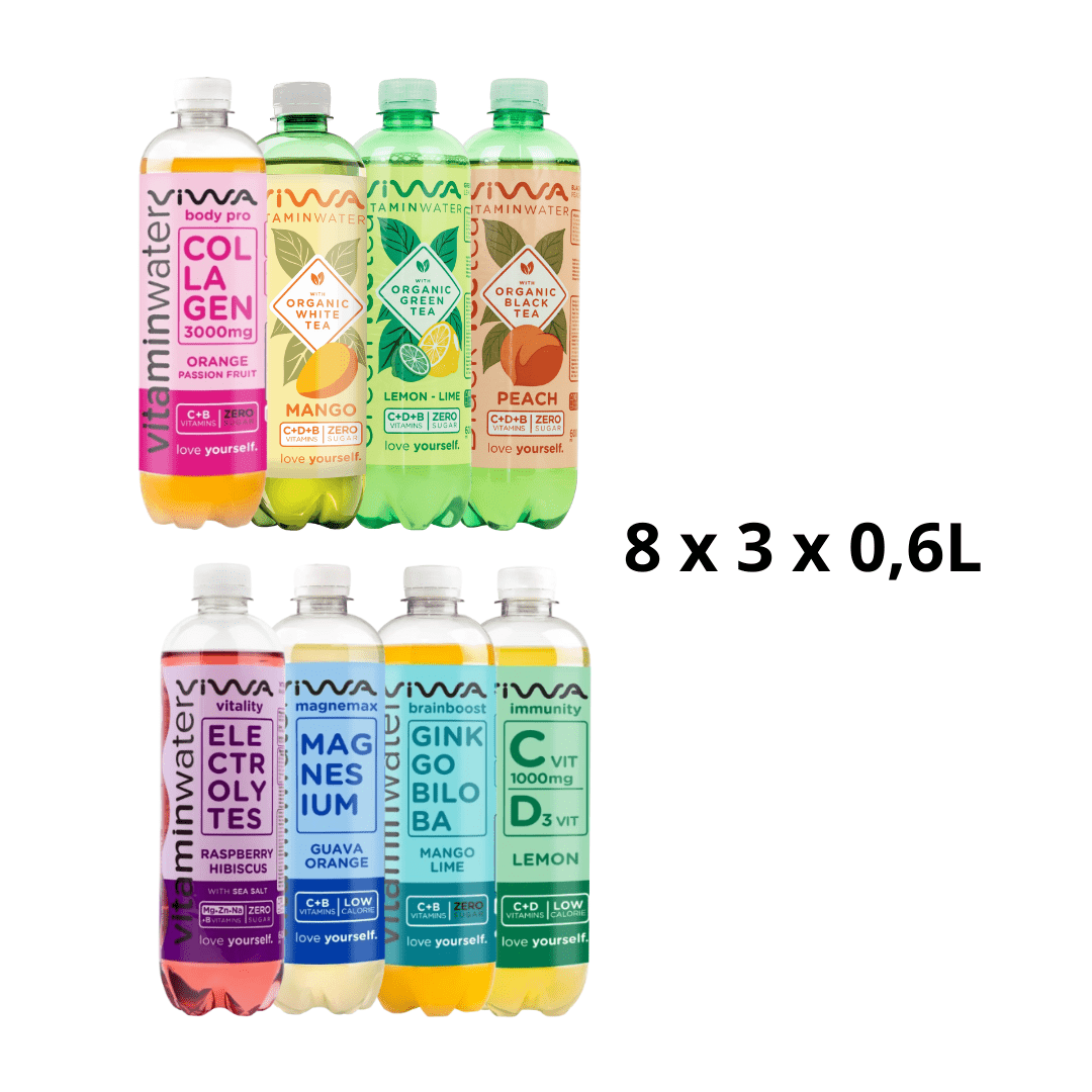 Viwa Vitamin Water Deal (8 x 3 x 0,6 Liter PET bottles DE)