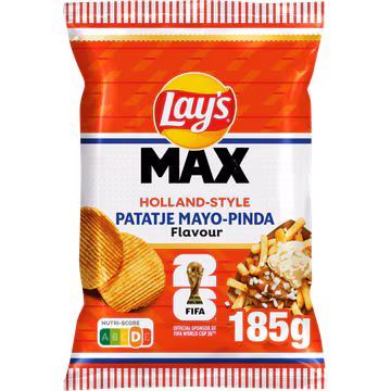 Lay's Max Holland-Style Patatje Mayo-Pinda Chips (10 x 185g) WM-Special