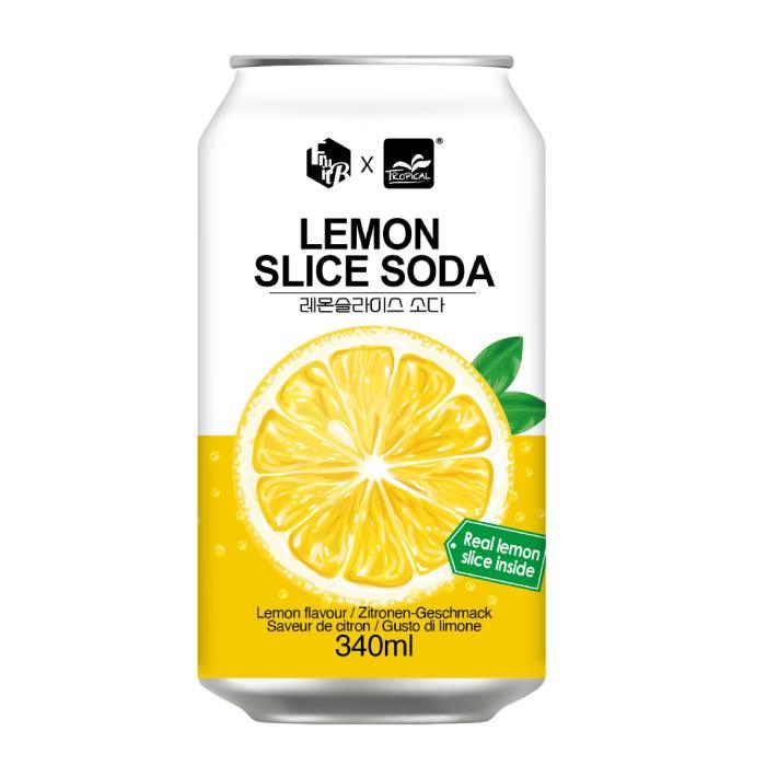 Fruit.B x Tropical Lemon Slice Soda (24 x 0,34 Liter blik)