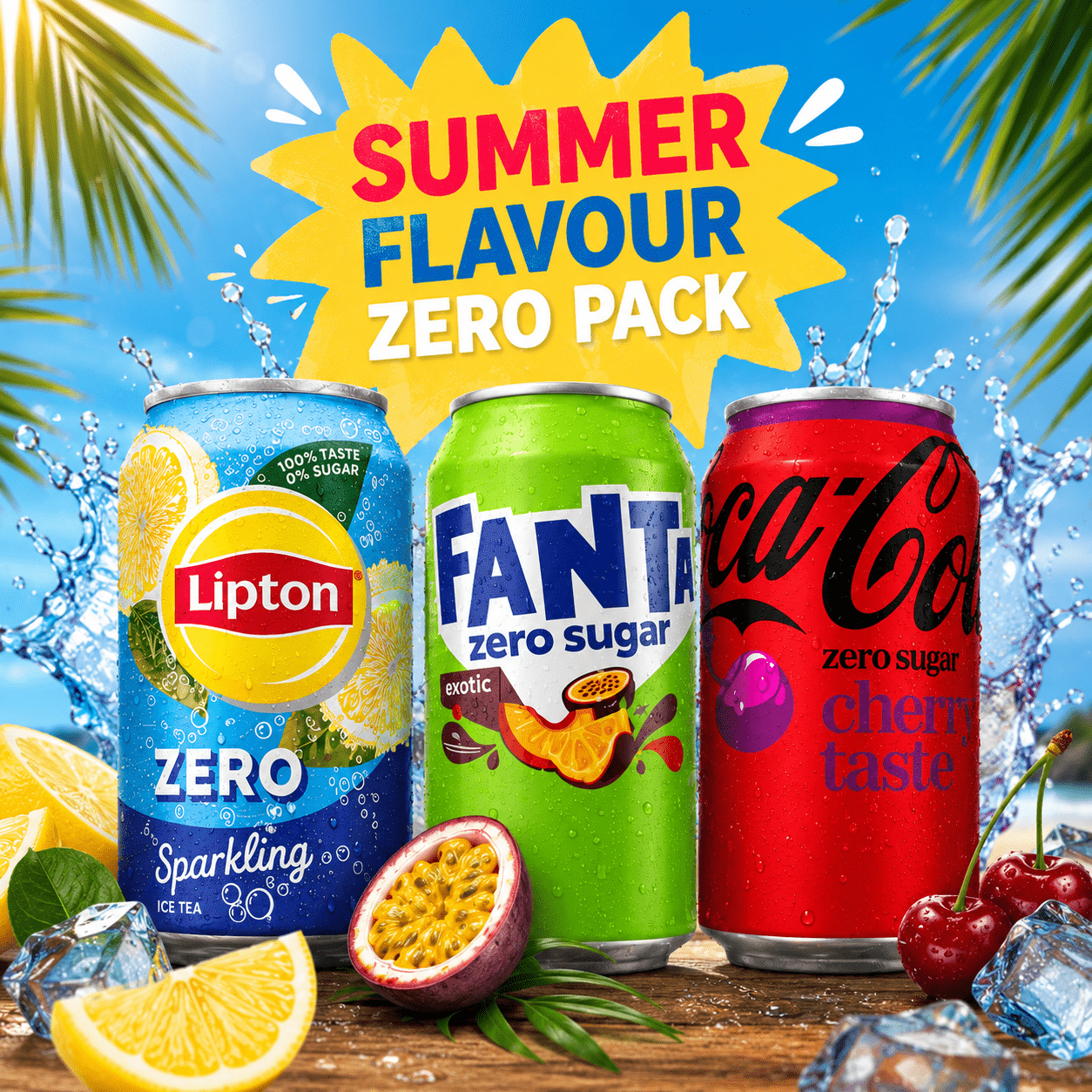 Summer Flavour Zero Pack (72 x 0,33 Liter blik)
