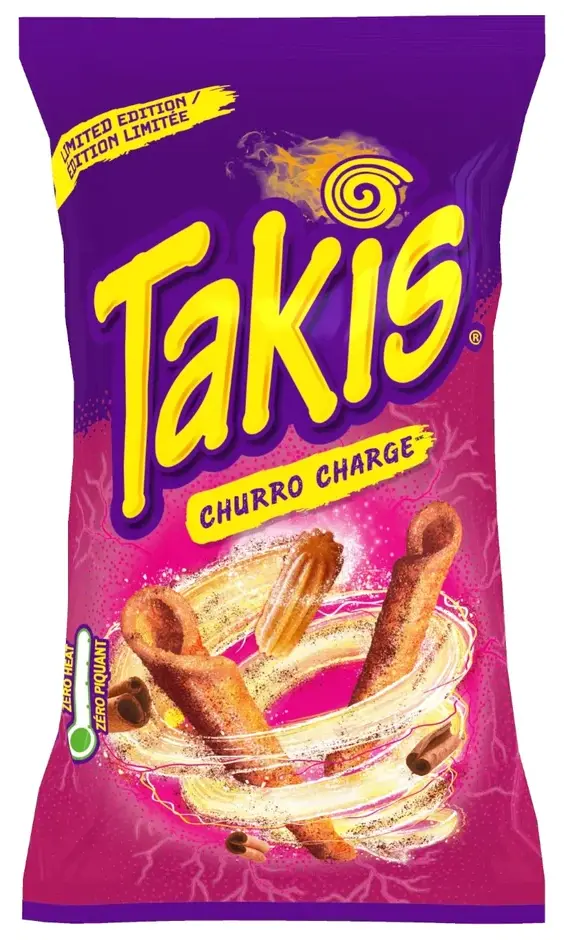 Takis Churro Charge Tortilla Chips (18 x 100g)